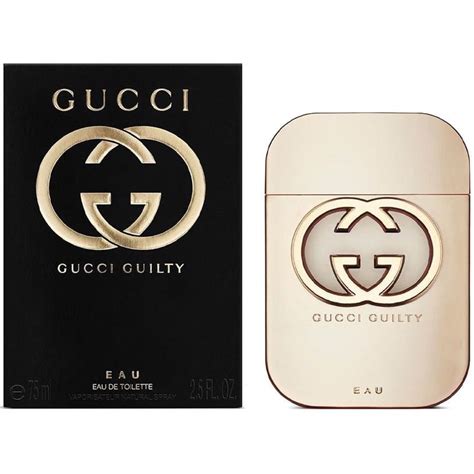 gucci guilty eau eau de toilette natural spray 75 ml